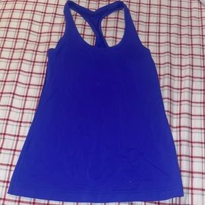 Lululemon tank top royal blue tight fitting
